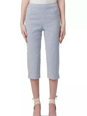 HUE Women's Spring Stripe Pedal Pusher Pants